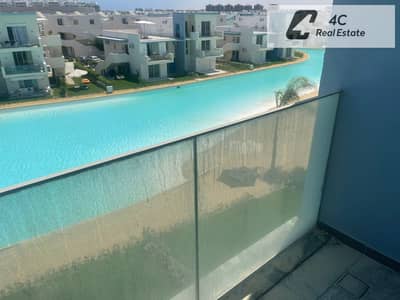 باقل من سعر الماركت لسرعه البيع شاليه لوفت كورنر تشطيب كامل Direct Crystal Lagoon View ريسيل فوكا باي الساحل الشمالي بتقسيمه مميزة جاهز للمعاينه