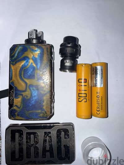 Vape drag 2 + tank kylin mini v2 فيب دراج و تانك كايلن