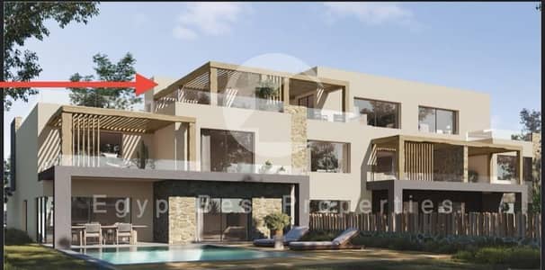 FINISHED PENTHOUSE FOR SALE  SEA VIEW DELIVERY SOON LOWEST PRICE FULLY SEA VIEW IN MARSA BAGHUSH IN NORTH COAST IN RAS EL HEKMA