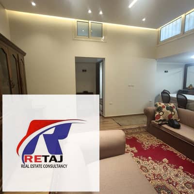 Furnished apartment for rent, super deluxe finishing, in Al Andalus neighborhood, Fifth Settlement. Prime location, open view, close to all services