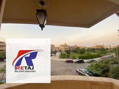 Apartment for Rent – ​​South Academy (A), Fifth Settlement – ​​Villas • View: Overlooking a Large Open Garden Location