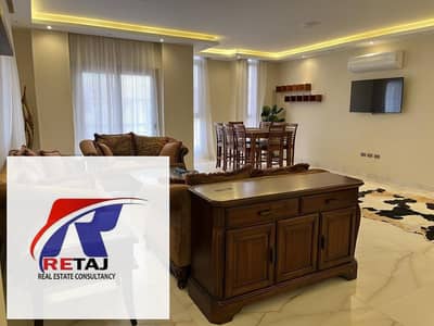 Fully furnished apartment for rent with hotel-style finishing in Andalus 2, Fifth Settlement. Prime location, open view, close to all services