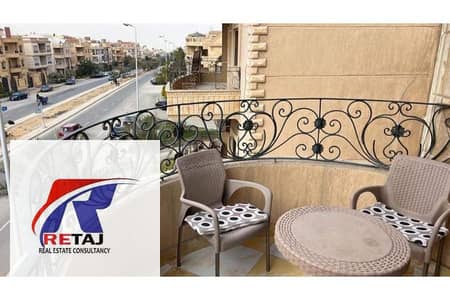 Furnished apartment for rent, 280 square meters, in Al Narges 1 Villas, Fifth Settlement.