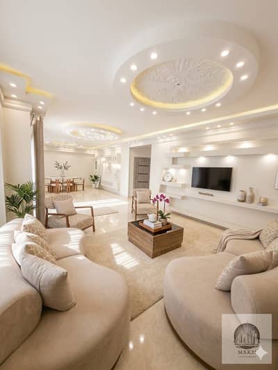 شقة فندقية مفروشة للايجار في الاندلس امام ميفيدا 180م 3 غرف و 2 حمام فرش فندقي راقي اول سكن