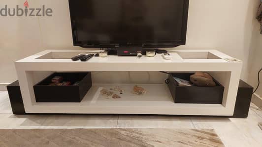 Natural Wood TV Table