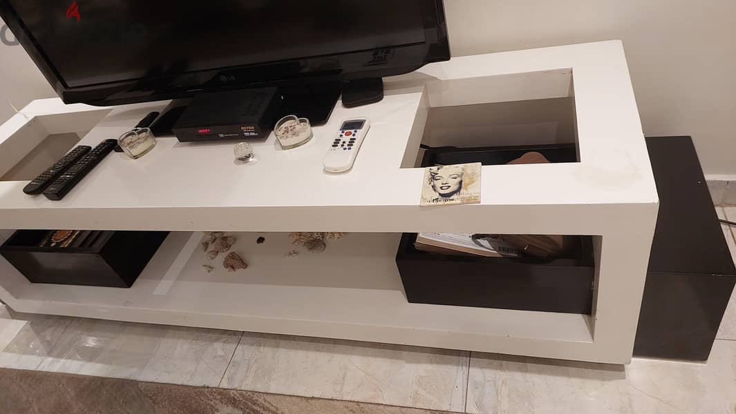 Natural Wood TV Table 3