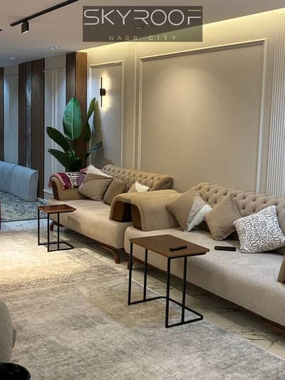 Fully Finished and Furnished Apartment for Immediate Occupancy with Double View in the Finest Area of Nasr City, El Waha, Near New Cairo and Sheraton.