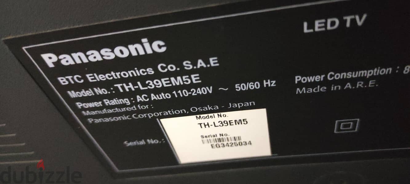 Panasonic 39 LED 5