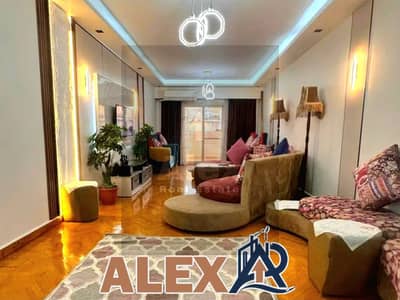 Furnished apartment for rent in Smouha, Fawzi Moaz Street