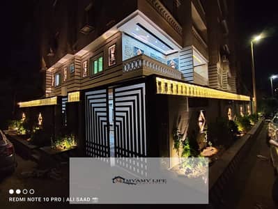 For rent in Al-Ahram Gardens, ultra-super-luxury duplex, first occupancy, facade