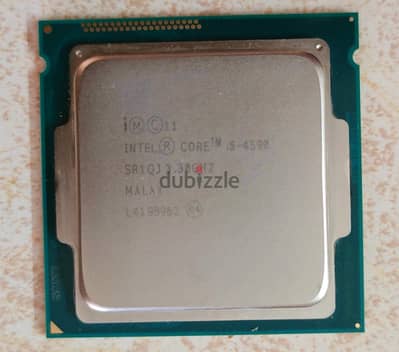 للبيع معالج Intel Core i5-4590 (تردد يصل 3.7 Ghz) اداء قوي بسعر  لقطة!