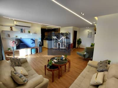 Furnished apartment 3 rooms for rent in Madinaty special finishing with a view of the garden next to services