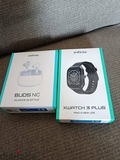 ساعة Infinix XWATCH 3 PLUS --- سماعة Infinix Buds NC