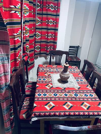 Furnished apartment for rent in the heart of Maadi, main street, close to Maadi Metro and Liberty Square, first floor consisting of 3 rooms, two of them are air-conditioned, reception, bathroom, kitchen with natural gas, 2 balconies