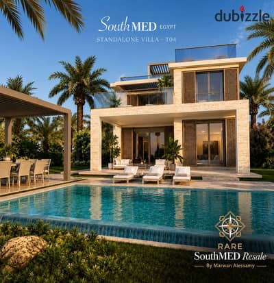 Standalone Beachfront Villa in SouthMED | Marina & Crystal Lakes View | 12-Year Installments