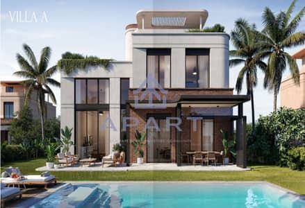 Largest Villa 8 Bedrooms Panoramic Landscape View Prime Location Installments Over 8 Years For Sale in New Cairo