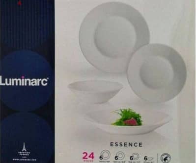 Luminarc 24 pieces set ( 2 sets available = 48 pieces)