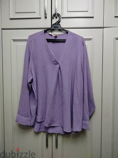 Lavender Blouse بلوزة بلويستر