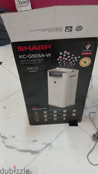 للبيع بالكارتونة جهاز تنقية الهواء air purifier كالجديد
