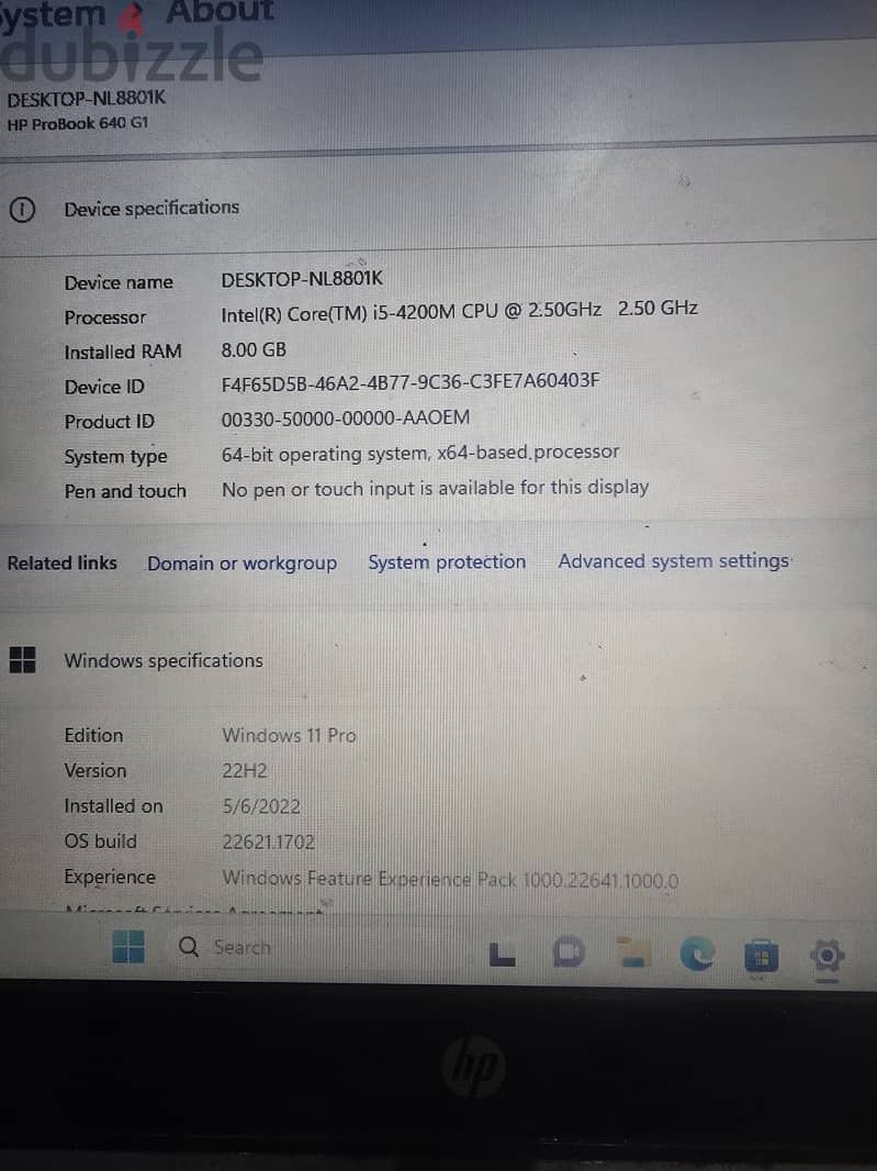 لابتوب HP 640 6