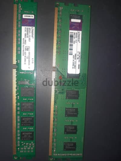 2 sticks 4 gigabyte ram ddr3 pc (اتنين كل واحدة)