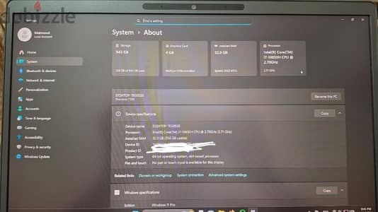 Dell precision 7550ديل ورك ستيشن