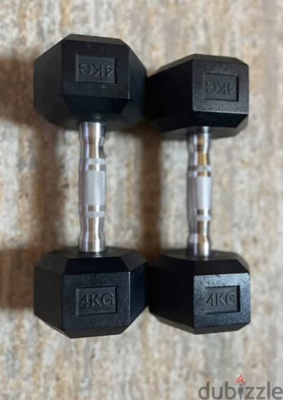 دامبلز (Rubber Hex Dumbbells)