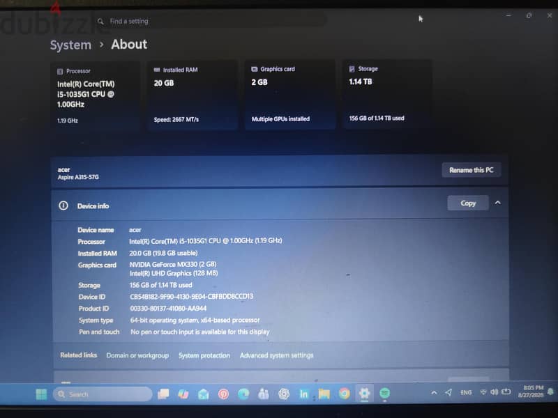 Acer aspire 3 3