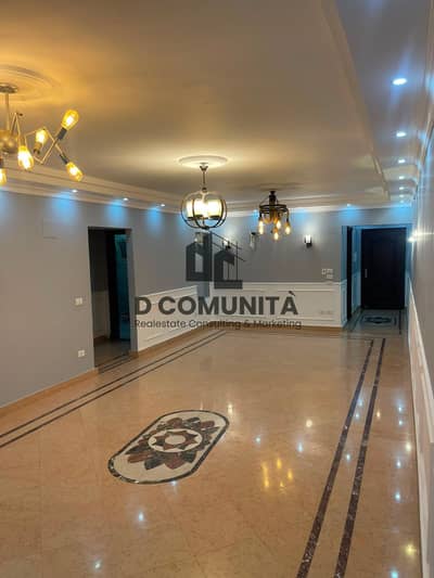 Apartment for rent with a kitchen with an area of 130 meters next to the American University in a residential compound (Sakan) - First floor with two rooms and two bathrooms