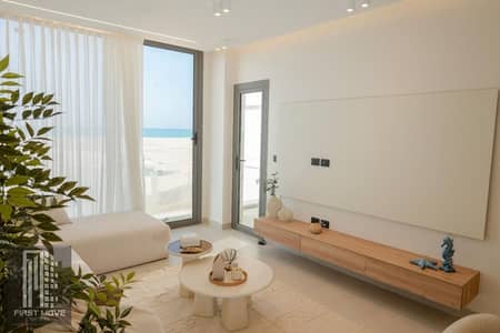 First row beachfront chalet, fully finished with air conditioning, furniture and appliances, in the North Coast area of ​​Lisān al-Wuzarā’