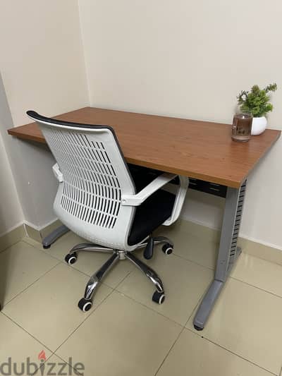 Desk and chair