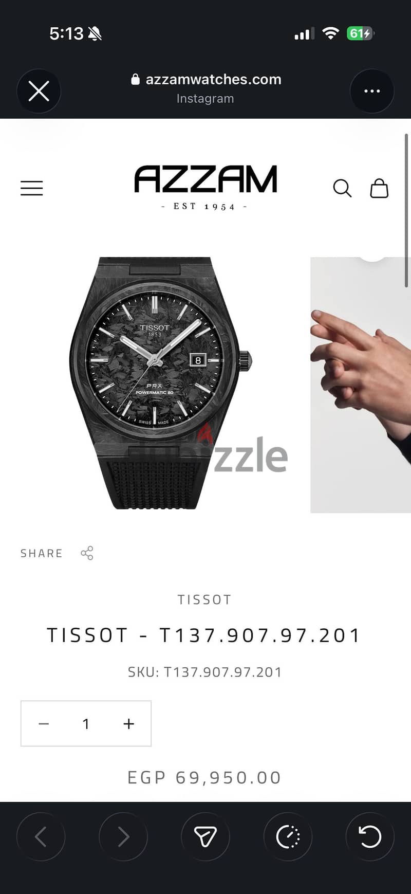 Tissiot PRX carbon 4