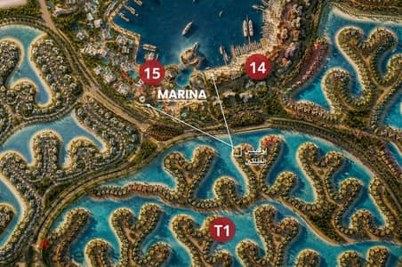 فيلتين twinhouse بجانب بعض للبيع بساوث ميد southMED صف آول امام المارينا مبنية بالفعل تشطيب كامل حجز اول يوم لونش افتتاح