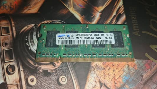 Laptop Ram, 512Mb Ddr2, Samsung
