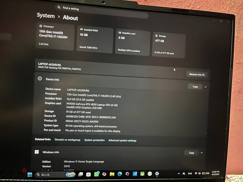 asus tuf f16 1