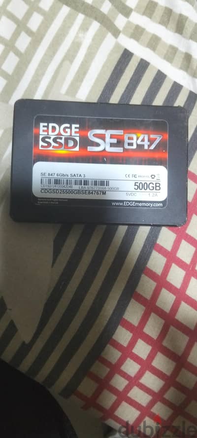 ssd edge se 847 500gb بحالة مية في المية استخدام شخصي خفبف