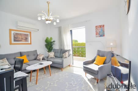 Furnished studio for rent in Al Rehab 2