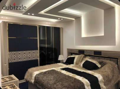 For rent, a furnished luxury apartment in a premium location with a quiet view. In Al-Isth, very wonderful with a completely special finish.