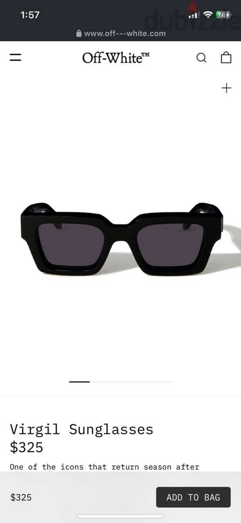 Virgil Sunglasses (OFF-WHITE )(original) 8