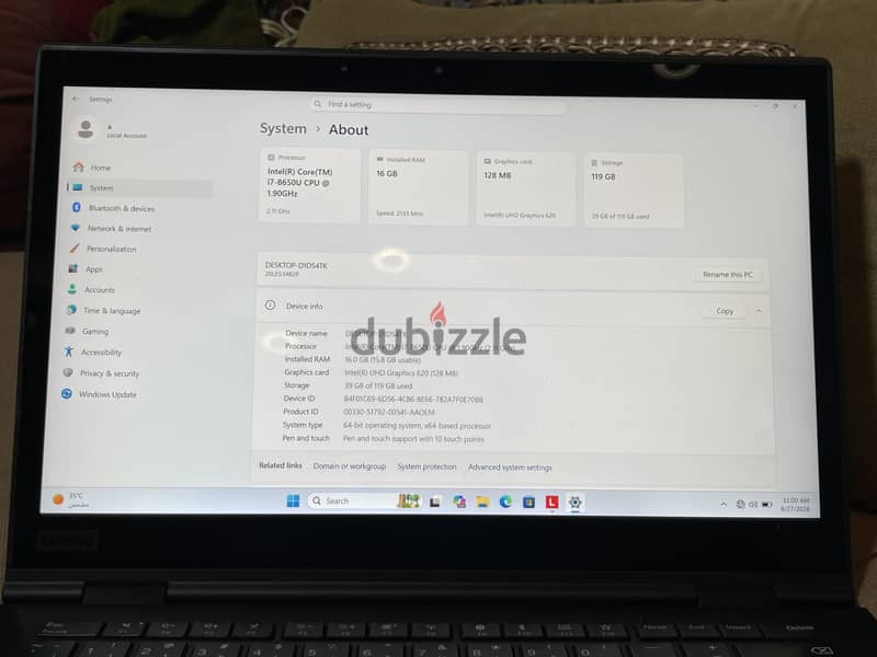 Thinkpad x1 yoga gen 3 3