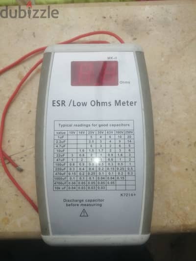 ESR Meter – جهاز قياس ESR للمكثفات | مناسب لفني الإلكترونيات