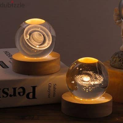 ‼هدية مميزه جدا البلوره الزجاجية مضيئه ثلاثيه الأبعاد USB