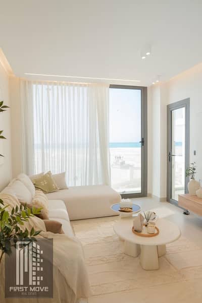 ستوديو للبيع sea view تشطيب بالفرش و الاجهزة و التكيفات فى الساحل الشمالى داخل لسان الوزراء دقايق من مارينا 6 استلام فورى