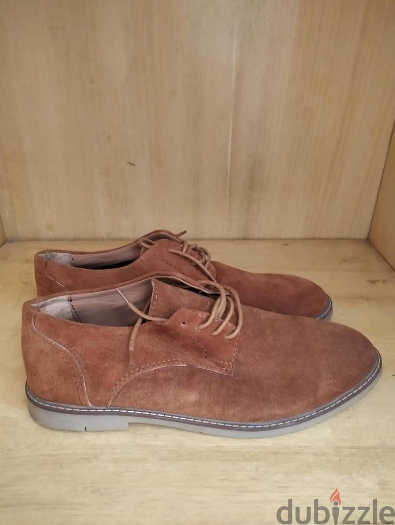 Cognac Brown Suede Shoes 1