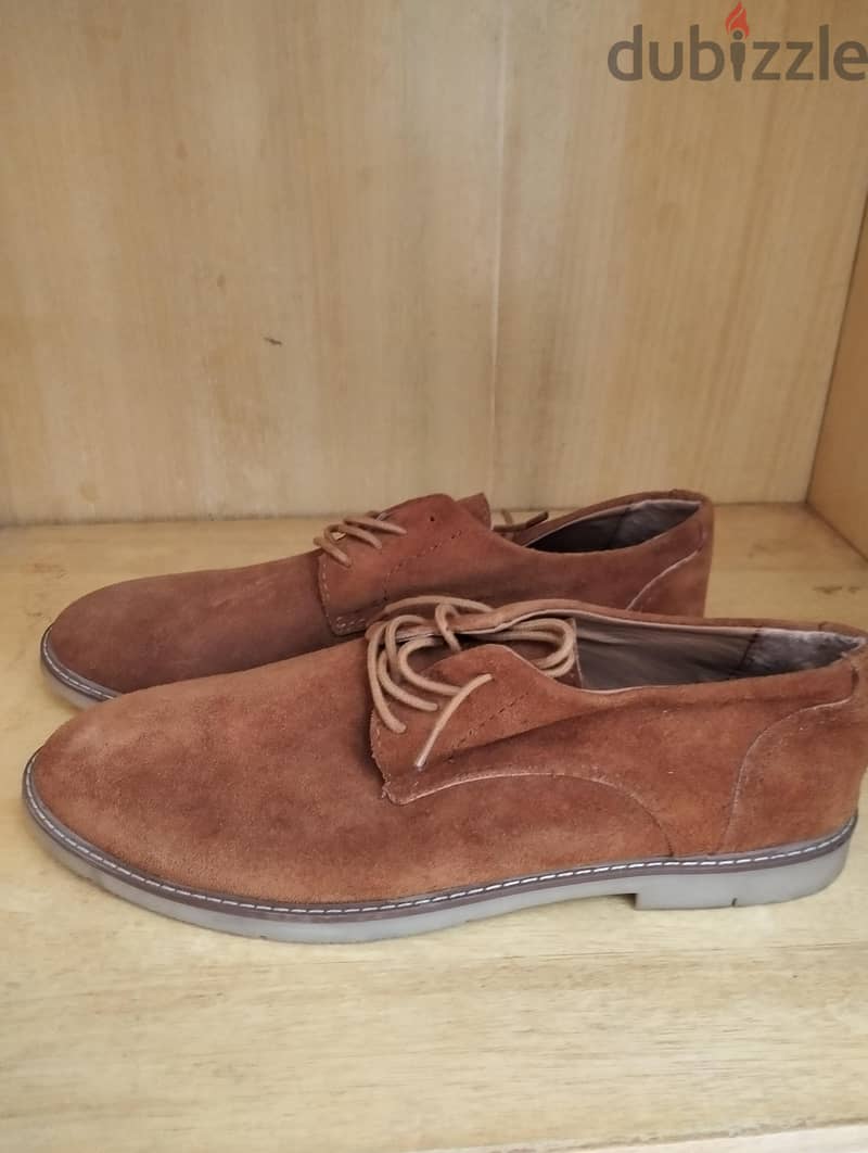 Cognac Brown Suede Shoes 2