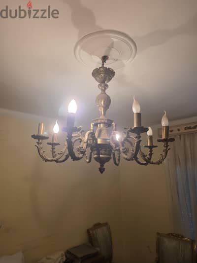 original classic bronze 8 candles chandelier