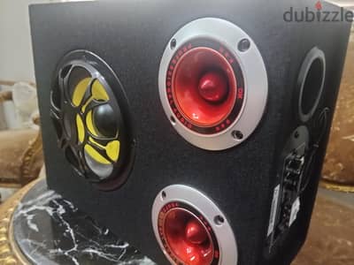 سماعه speaker 6inch زيرو بالكرتونه بالوصلات والريموت