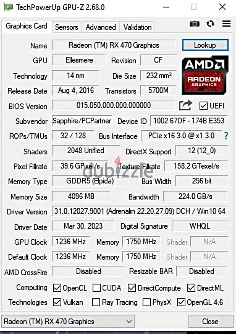 rx470 sapphire 4g 3