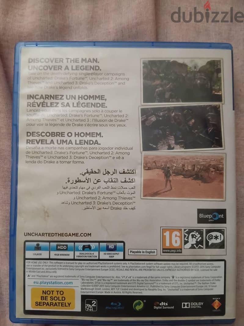 uncharted ps4 cd 1