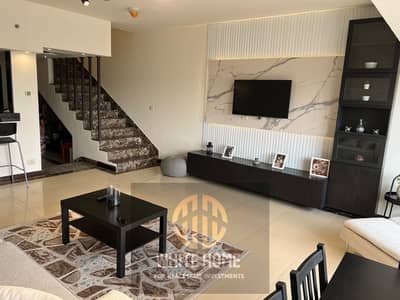 Porto New Cairo compound In New Cairo Duplex ultra modern finishing fully furnished for rent Near to pools & gym & mall & restaurants & Mivida & sodic